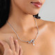 Short snake necklace (silvered) "Venin" - Ori Tao
